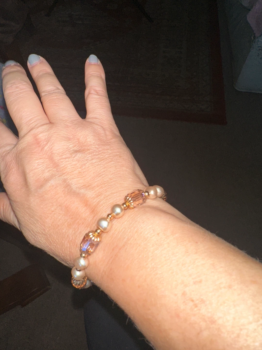 Pearl and Crystal Bracelet - photo 2