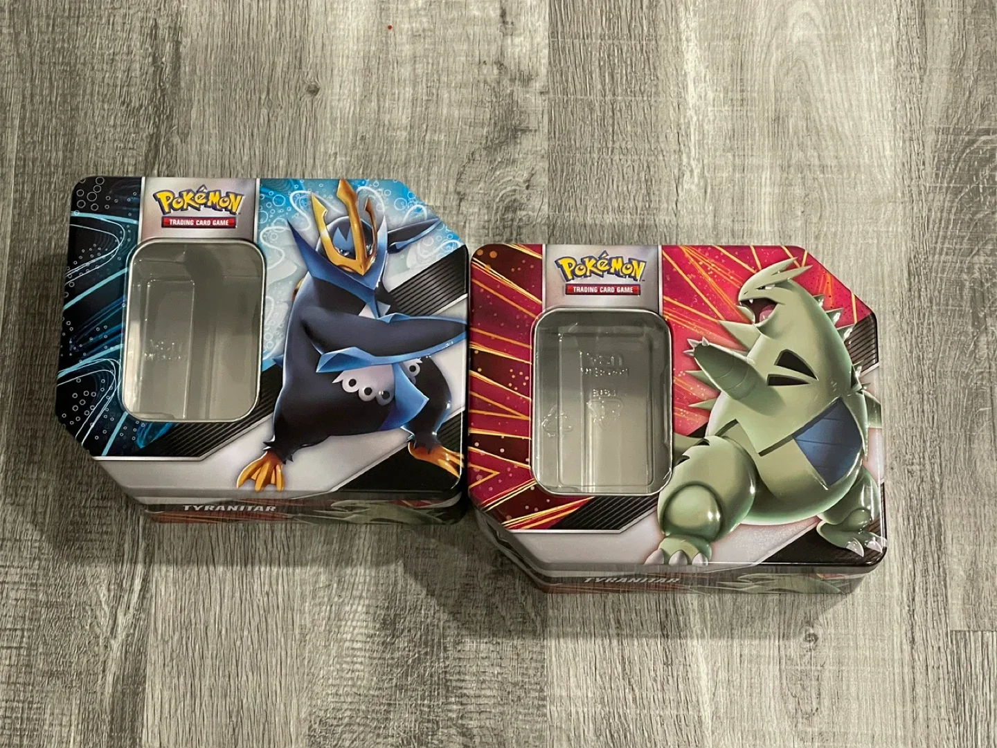 EMPTY V Strikers Tins (Empoleon & Tyranitar) thumbnail