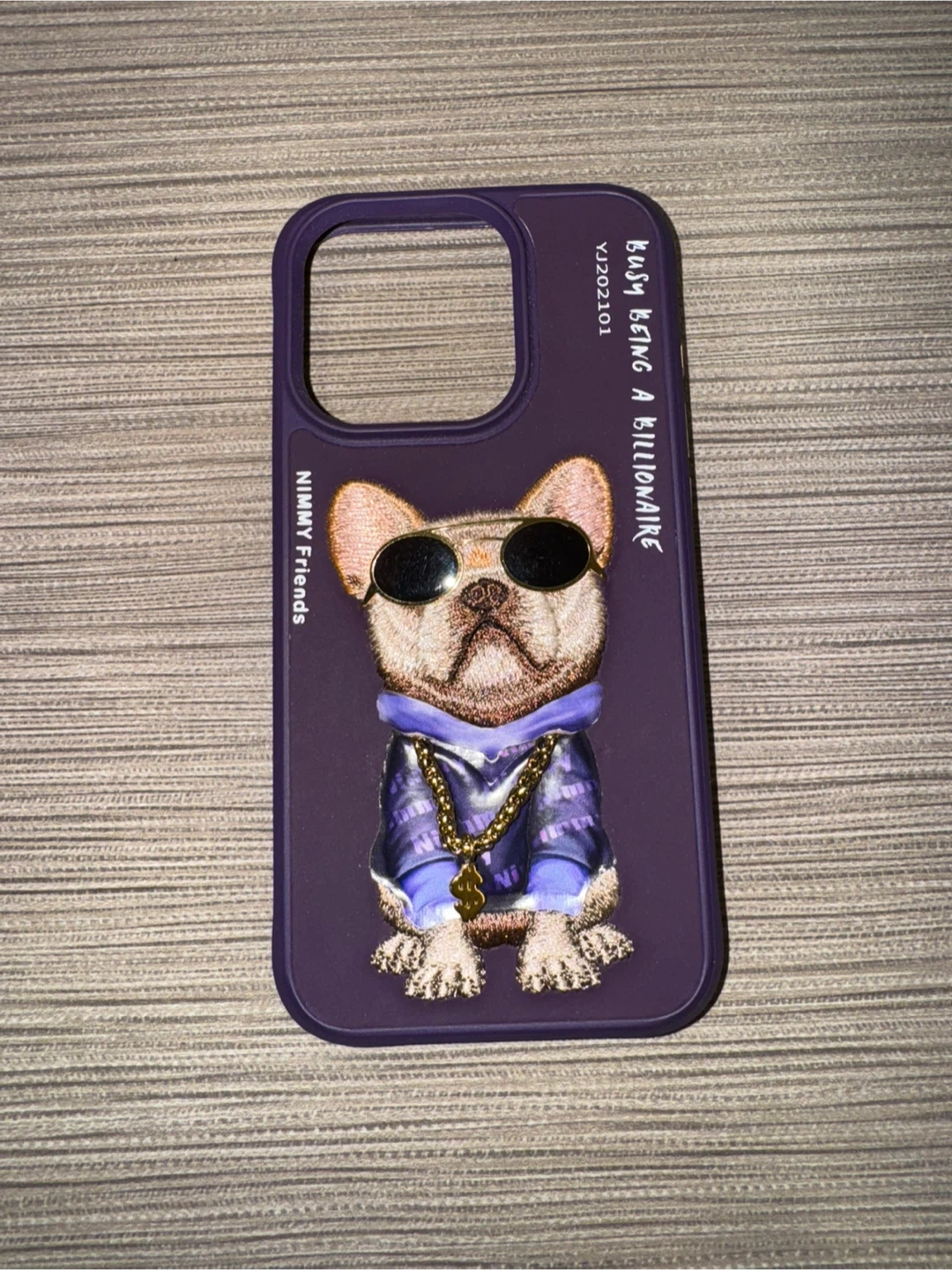 Nimmy ebroided swag dog phone case IPhone 15 pro