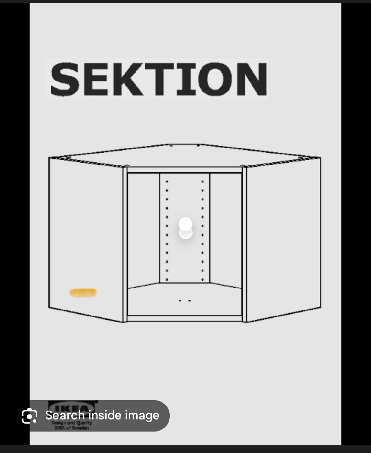 IKEA SEKTION Corner Base Cabinet BNIB brand new in box