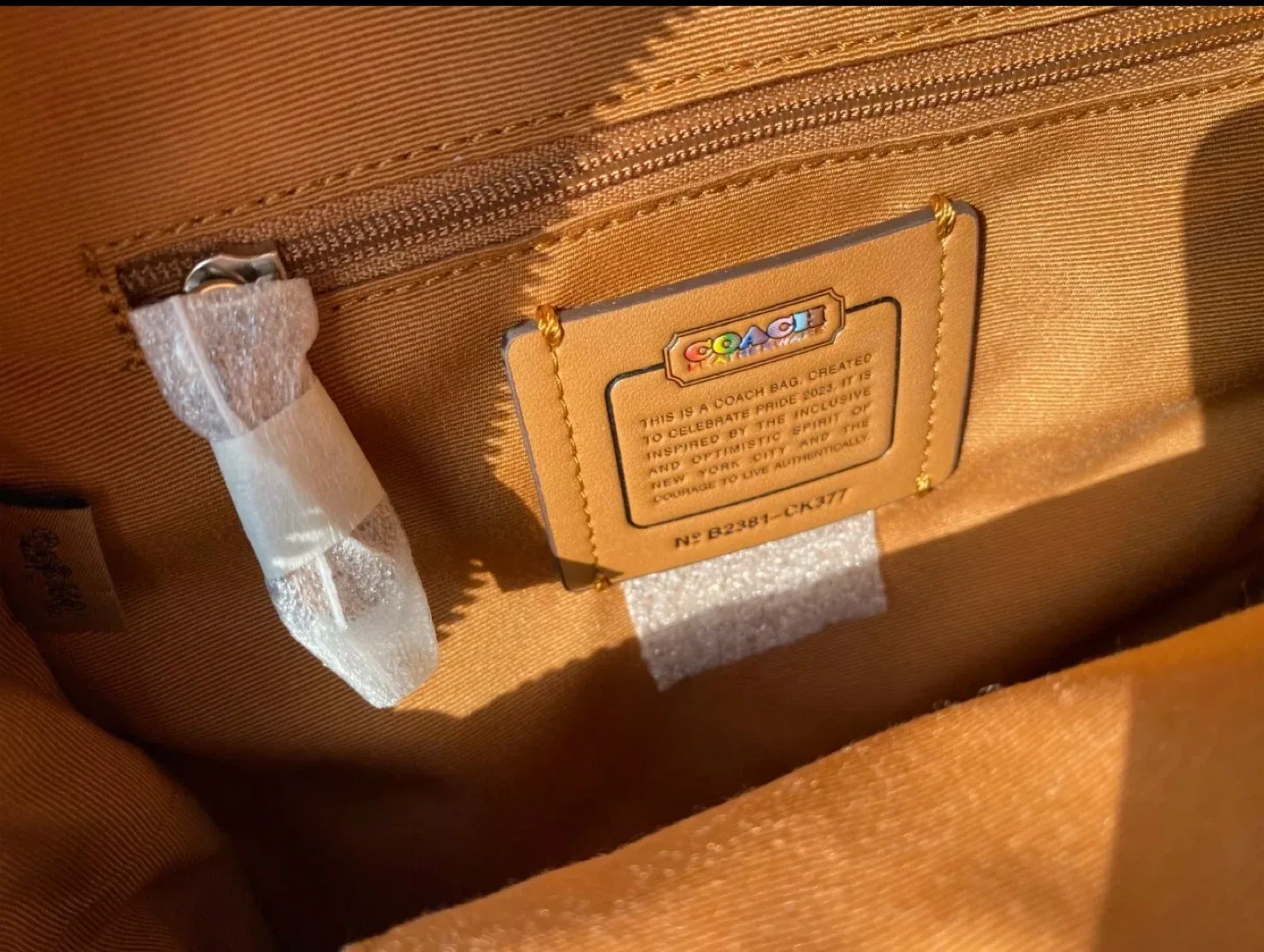 Coach Mini Backpack Rainbow Signature image indicator(3)