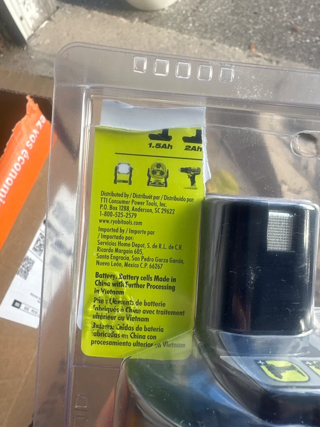 Ryobi ONE+ 18V Lithium High Performance 6Ah Battery image indicator(2)