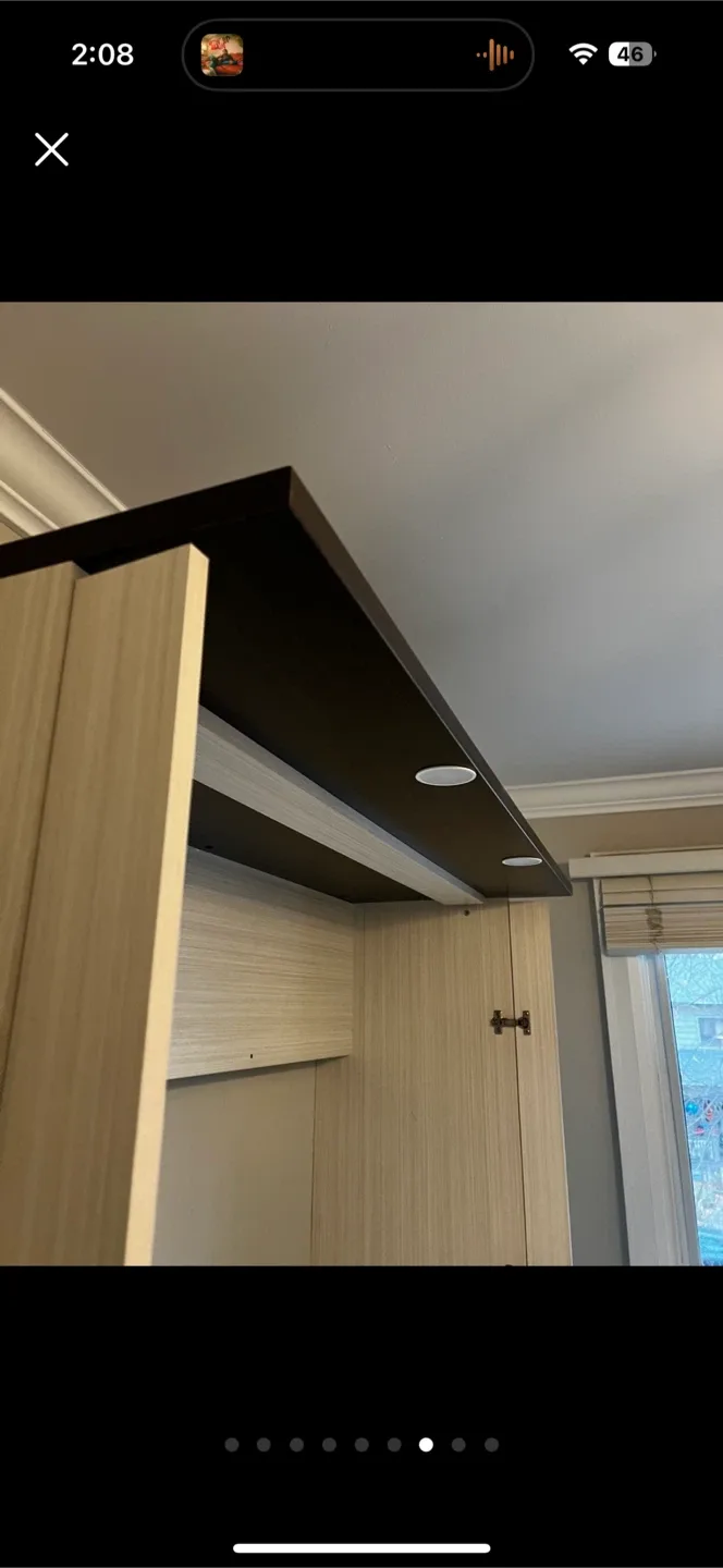 Full size Murphy Bed frame with Desk image indicator(6)