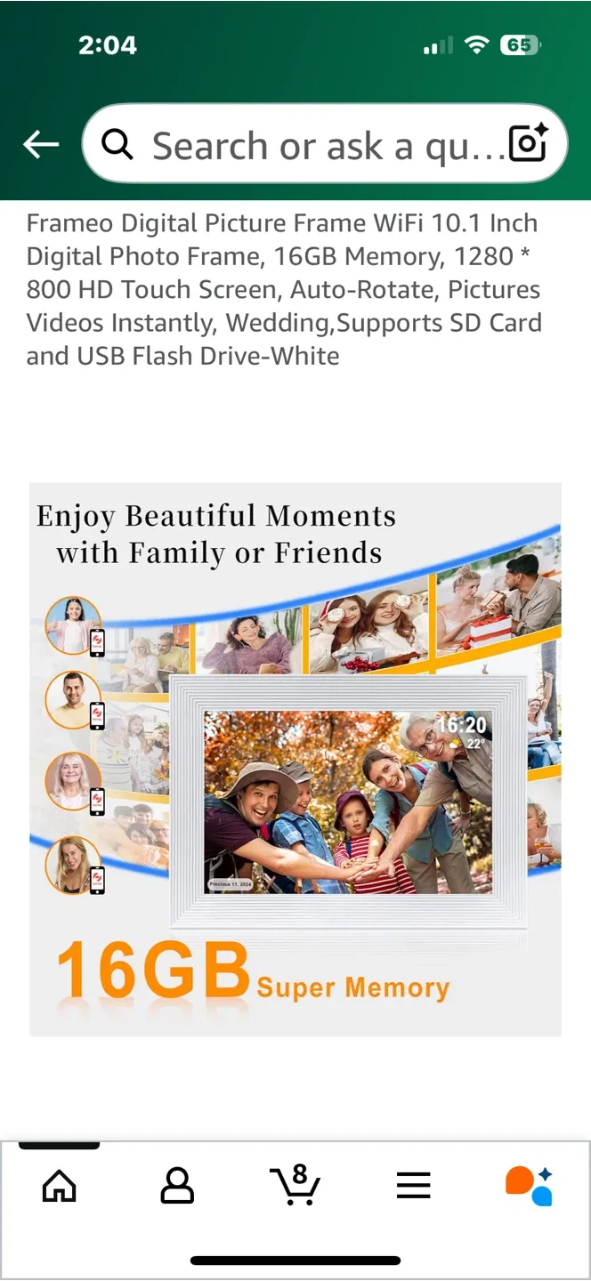 Digital Picture Frame WiFi 10.1 Inch image indicator(4)