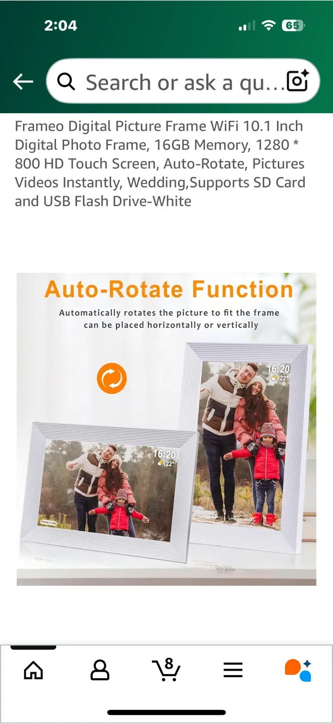 Digital Picture Frame WiFi 10.1 Inch image indicator(6)