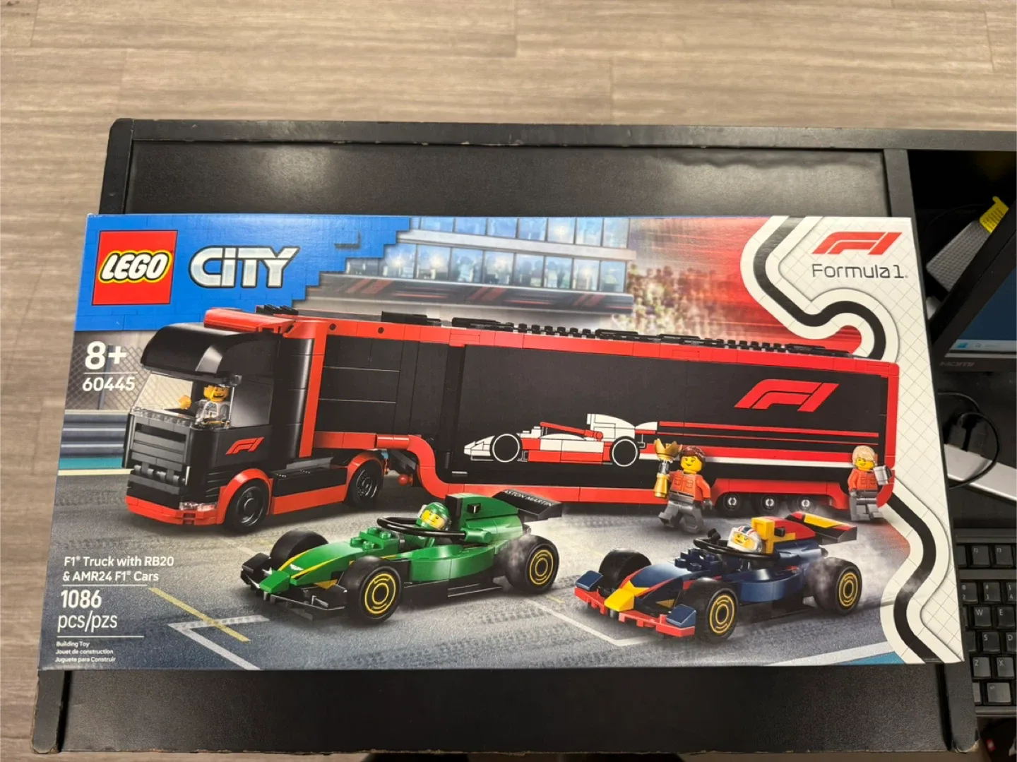 LEGO City 60445 F1 Truck with RB20 & AMR24 F1 Cars thumbnail