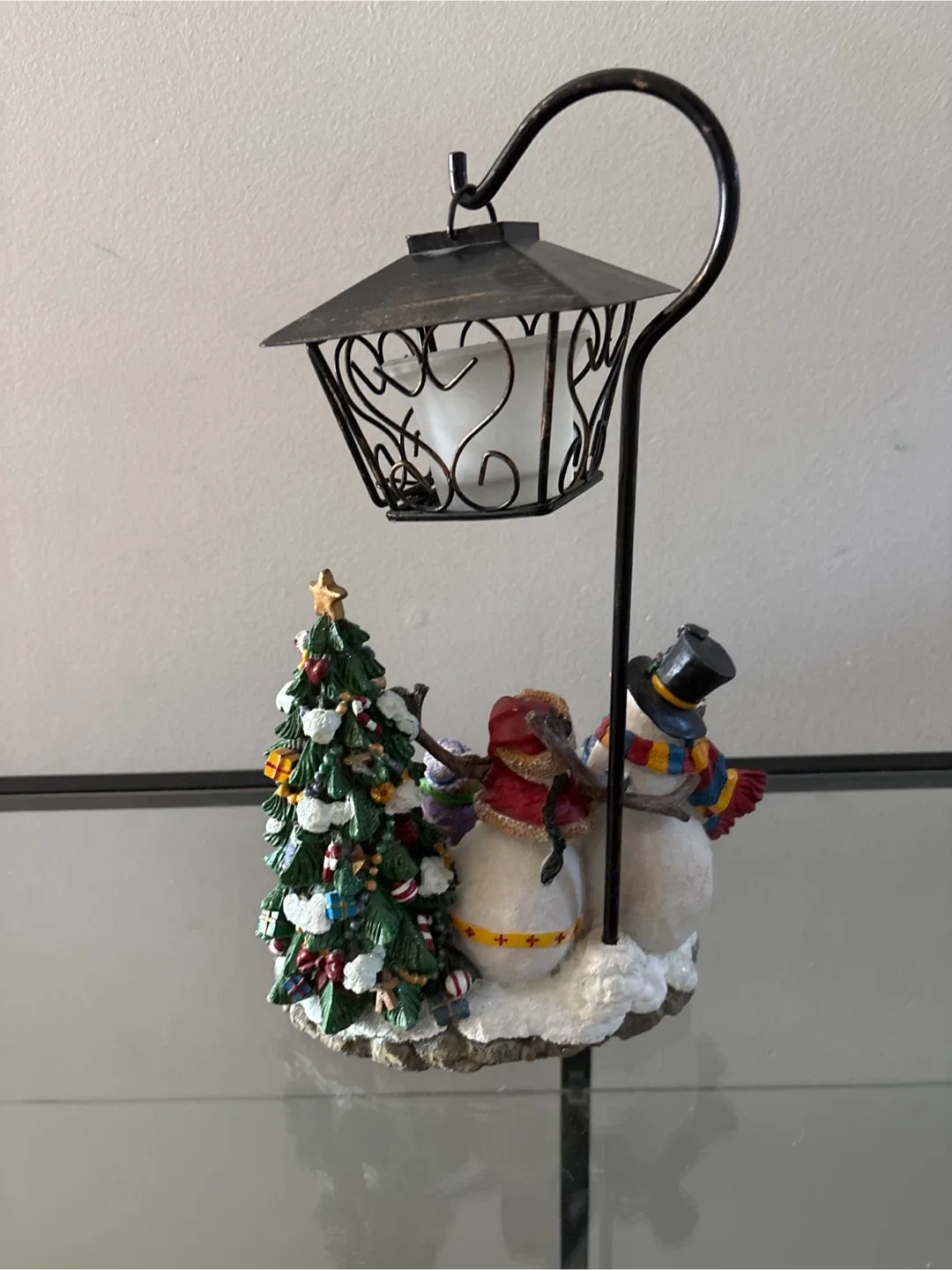 Christmas Snowman Scene Lantern image indicator(5)