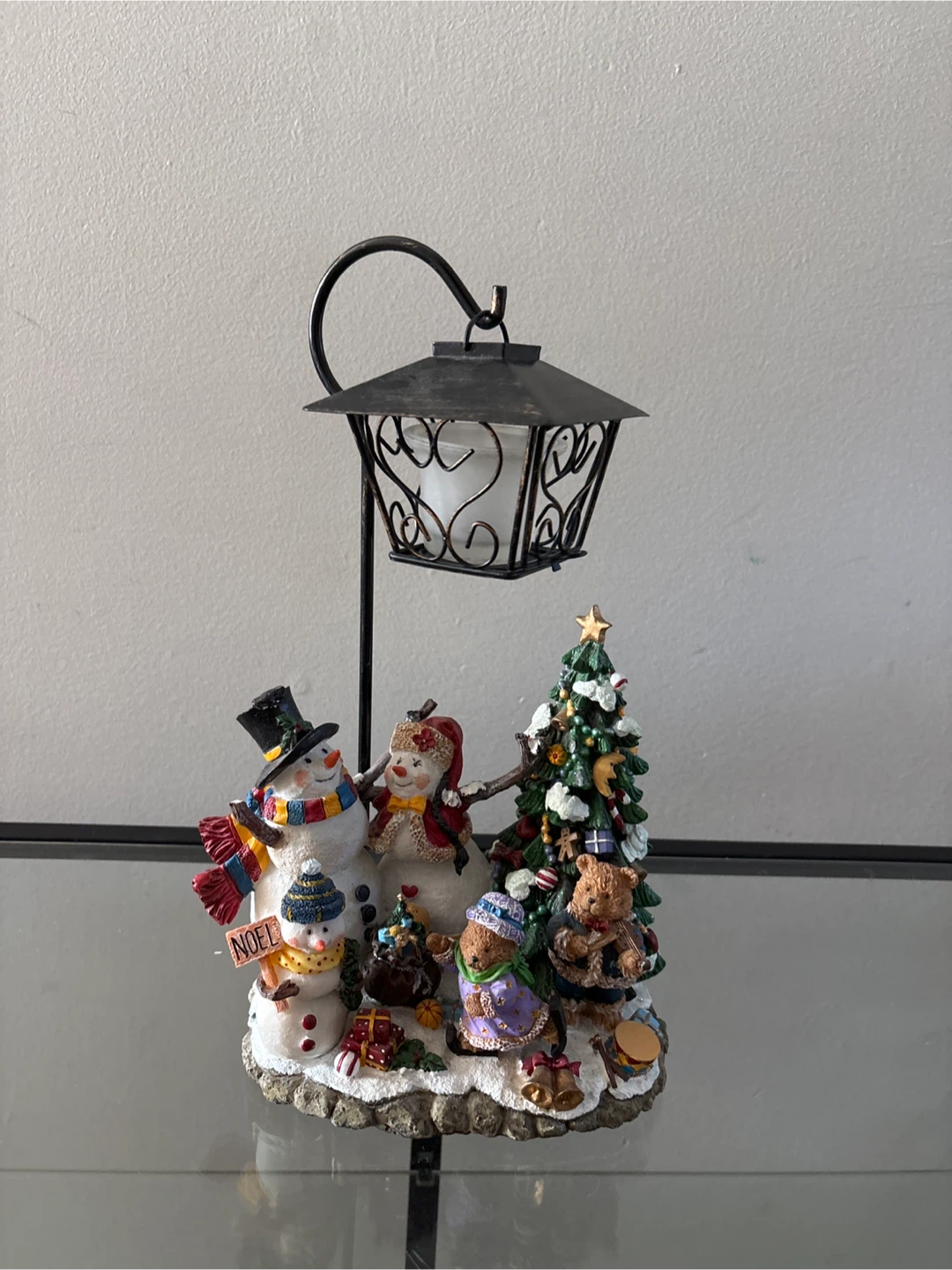 Christmas Snowman Scene Lantern - photo 3