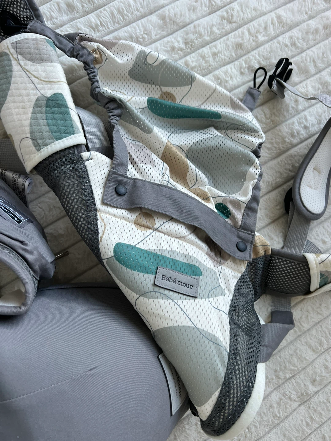 Bebamour Hip Seat Baby Carrier - Gray - photo 2