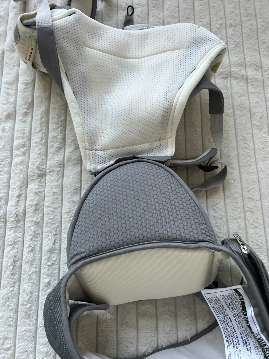 Bebamour Hip Seat Baby Carrier - Gray