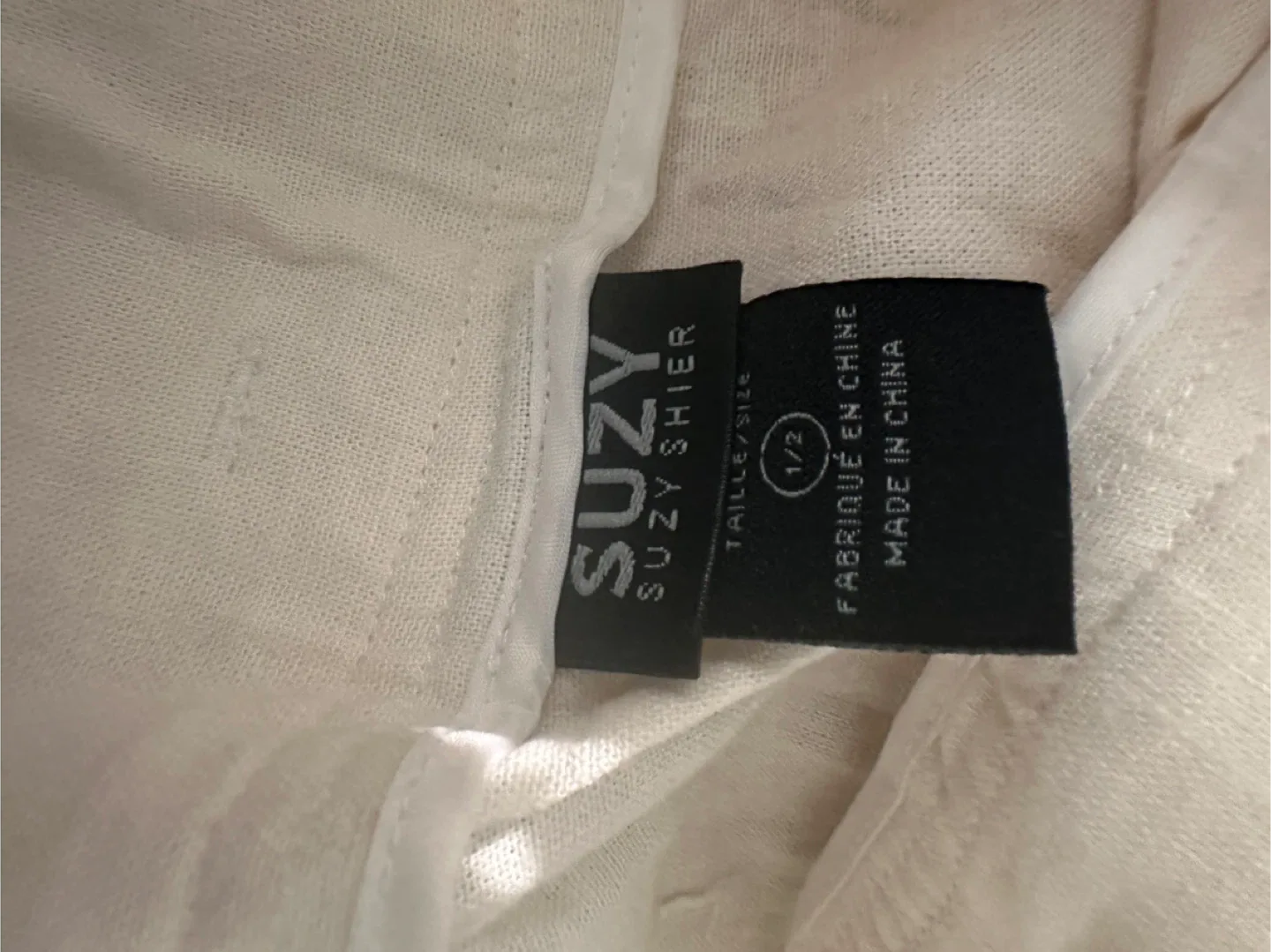 Suzy Shier Cream Pants - Size 1/2 image indicator(5)
