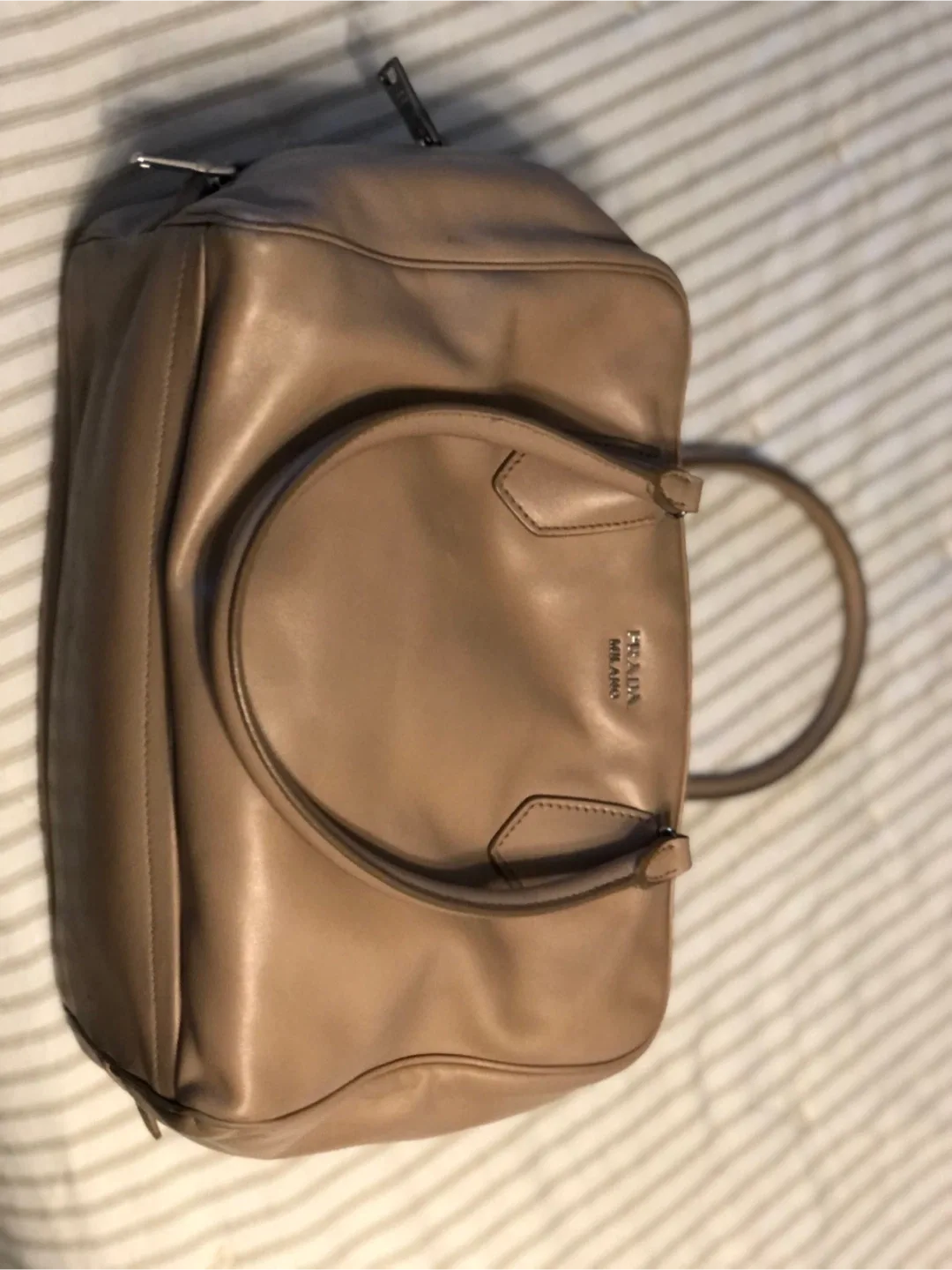 Prada Milano Leather Satchel Bag image indicator(7)