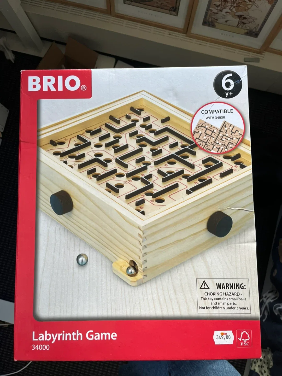 Wooden BRIO Labyrinth Game 34000 (6+ years)