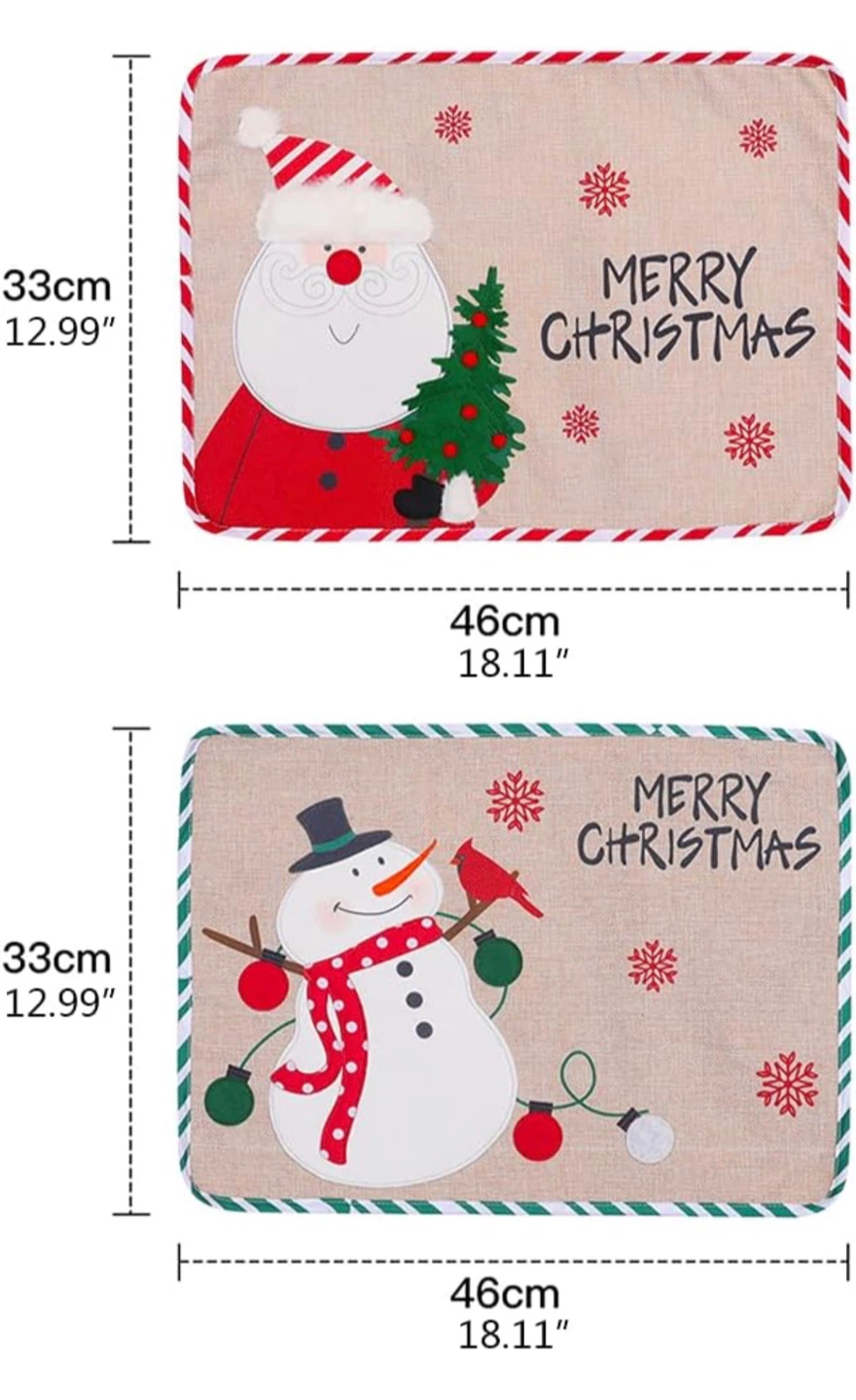 NEW Christmas Placemats (Set of 4)