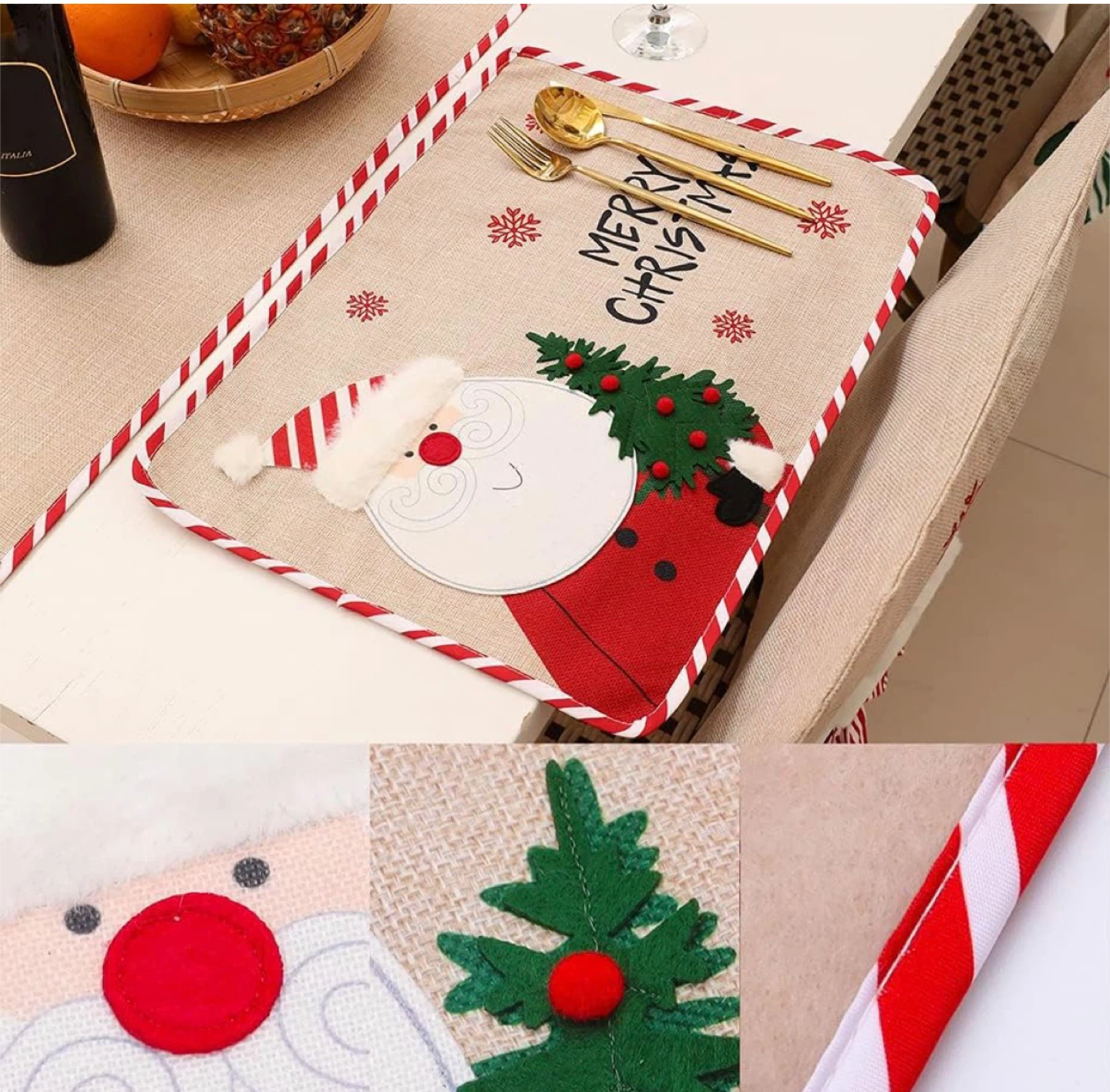 NEW Christmas Placemats (Set of 4) - photo 2