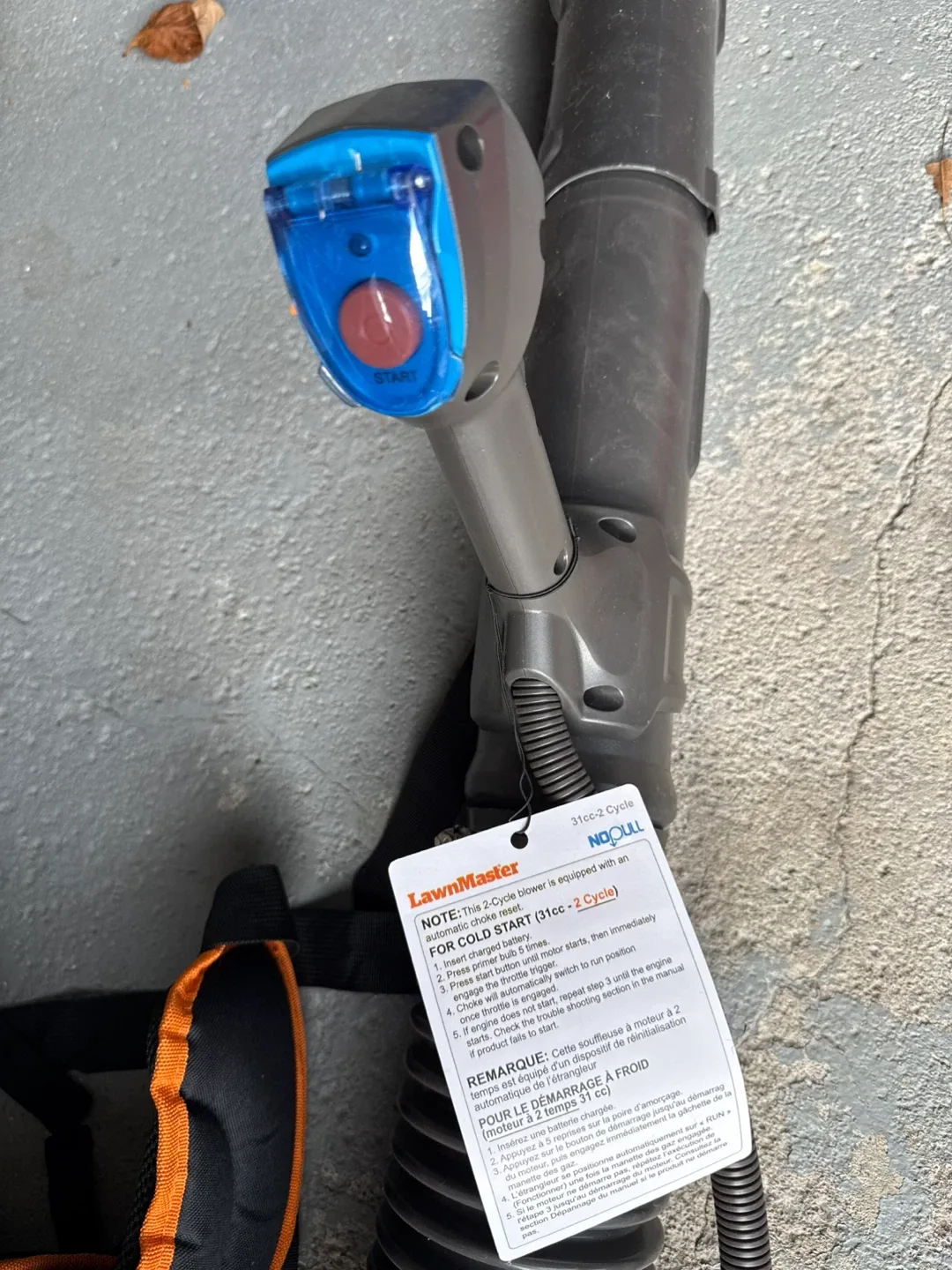 LawnMaster NoPull 31cc 2-Cycle Blower image indicator(3)