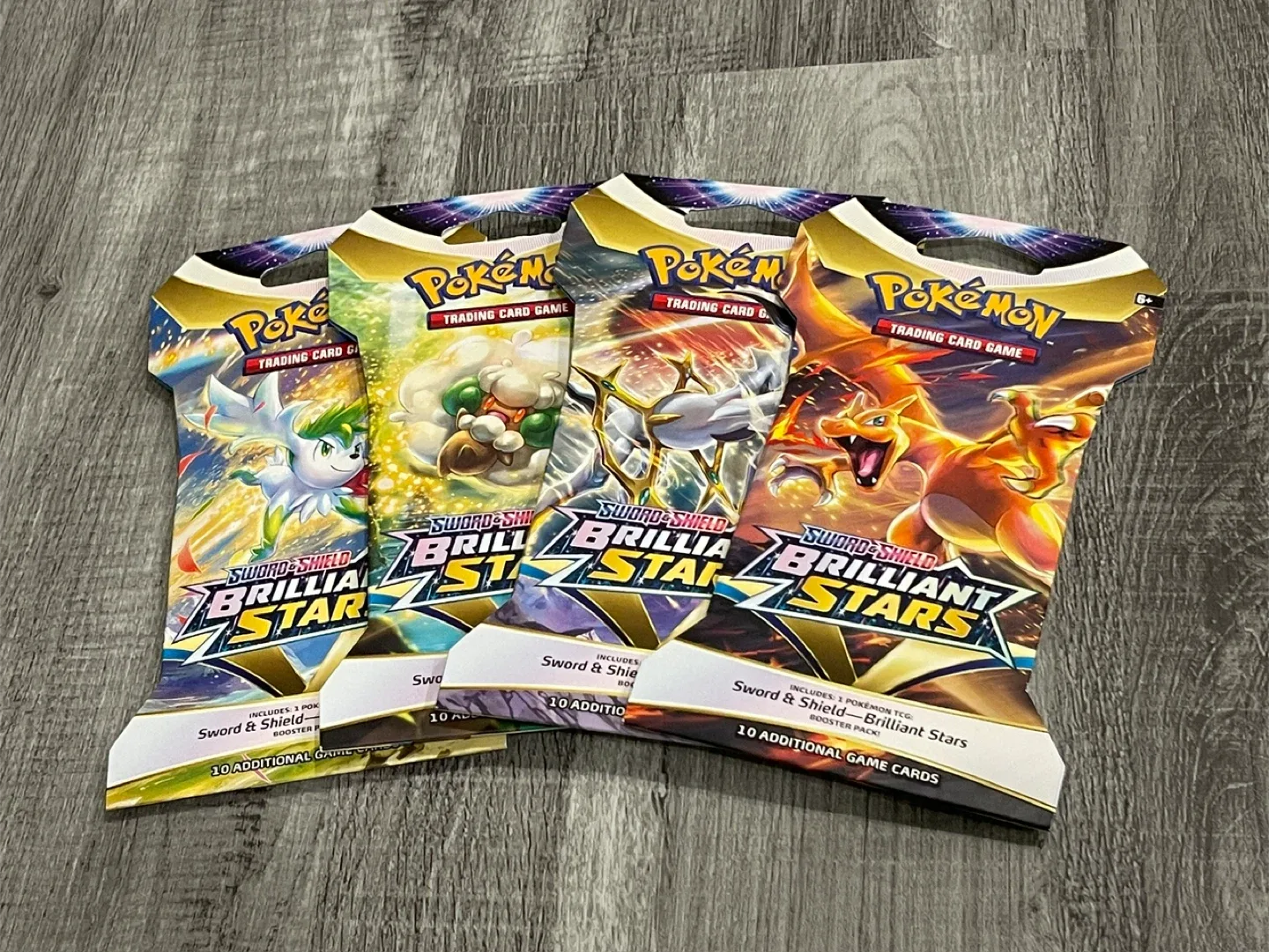 4x Brilliant Stars Sleeved Booster Packs thumbnail