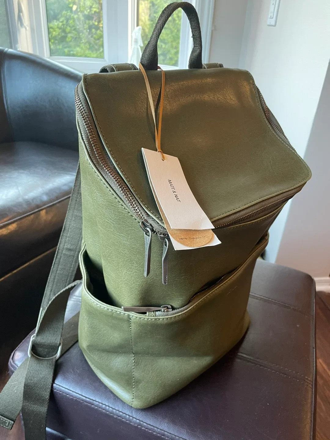 Matt & Nat Dean Vegan Backpack - Vintage Olive image indicator(2)