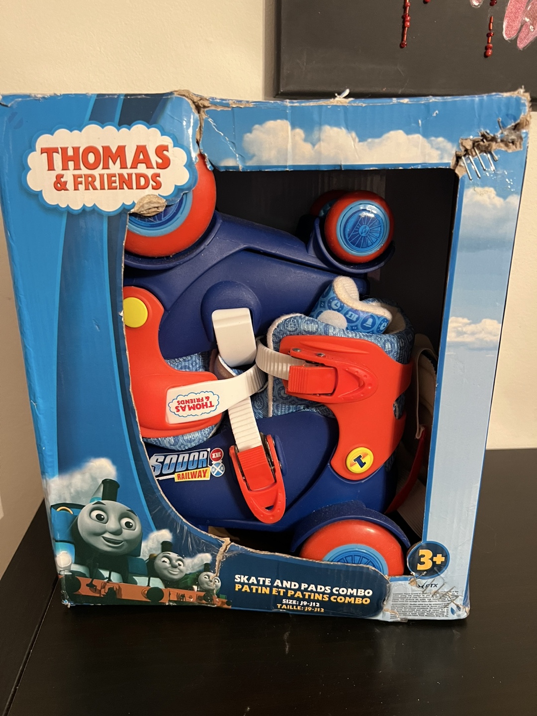Thomas & Friends Skate and Pads Combo, Size J9-J13