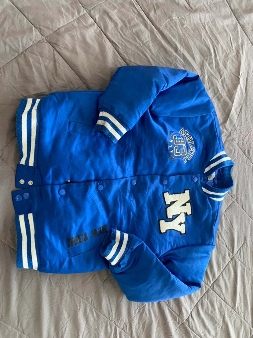 Dry Goods NY Blue Varsity Jacket - Size 8