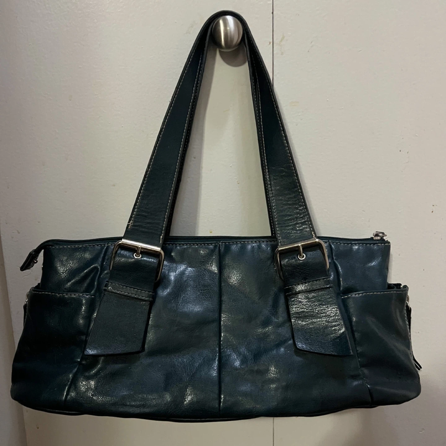 Vintage Teal Shoulder Bag - photo 3