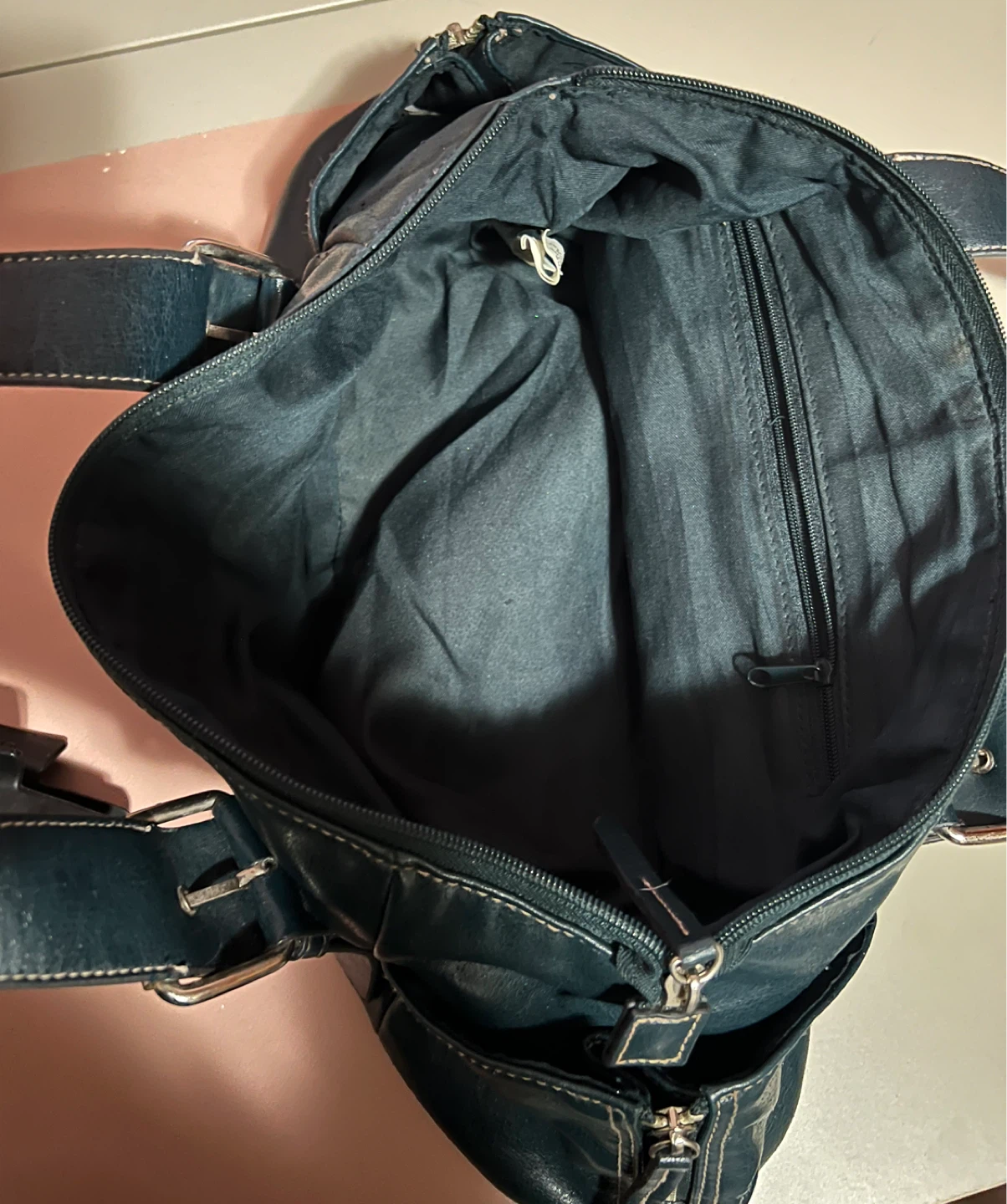 Vintage Teal Shoulder Bag - photo 4