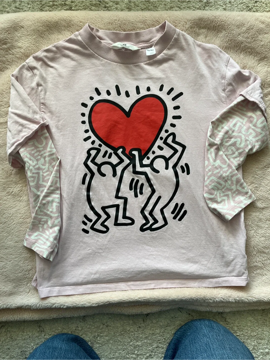 Long Sleeve Tee size 12-14 yrs, H&M x Keith Haring
