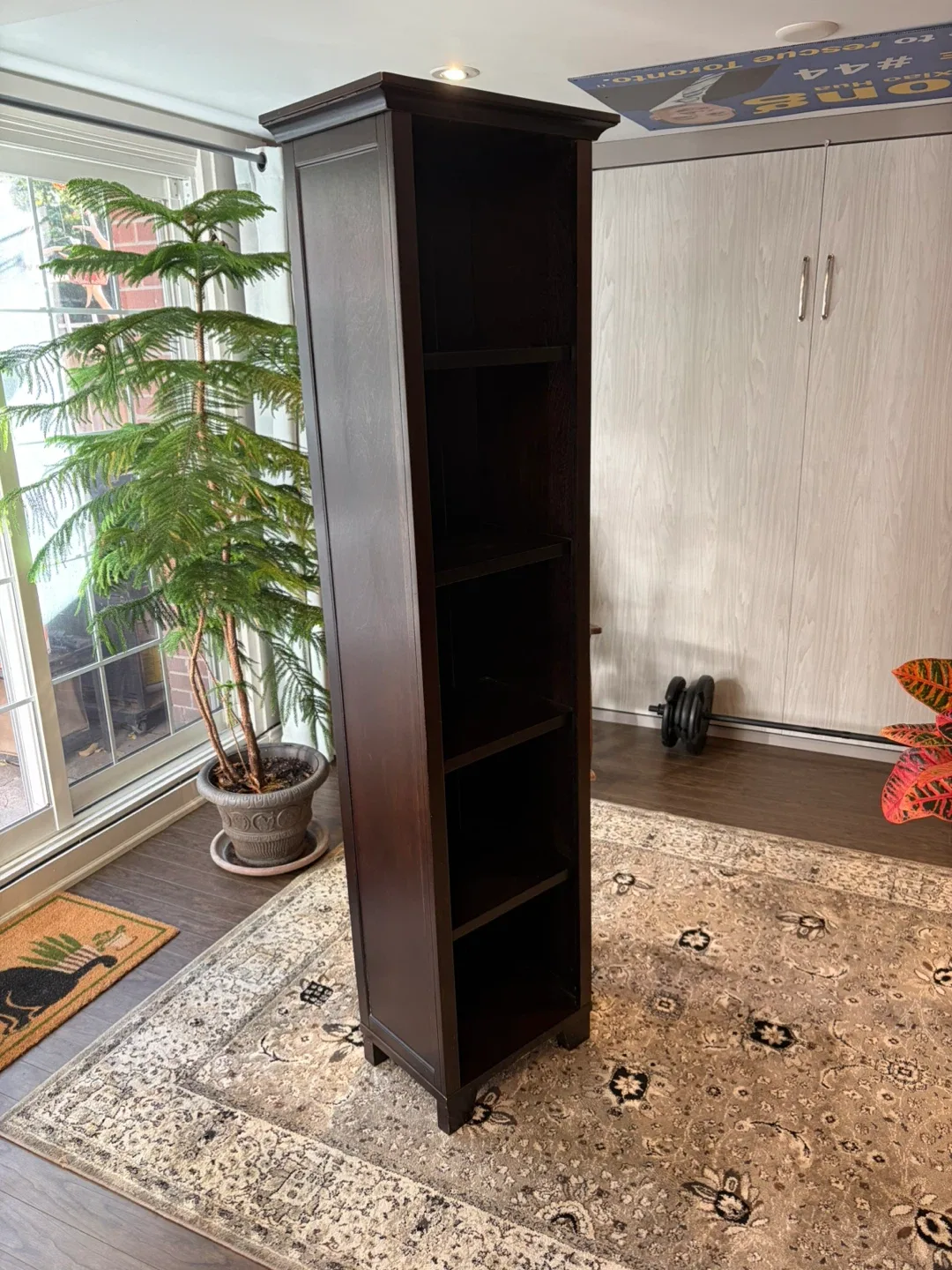 Dark Brown Wooden Bookcase image indicator(3)