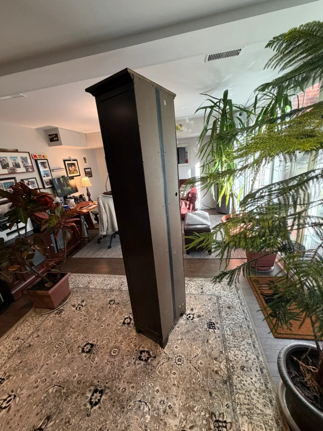 Dark Brown Wooden Bookcase image indicator(2)