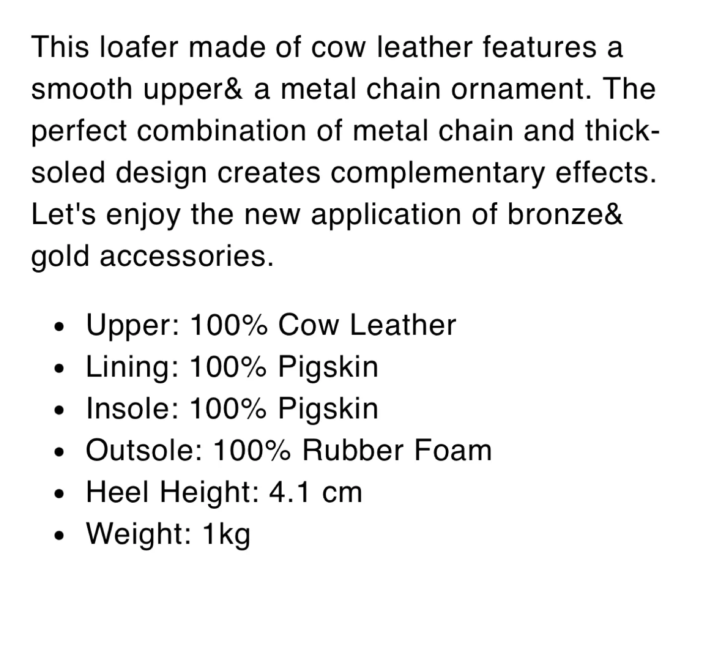 BeauToday Leather Chunky Loafers - Size Unknown image indicator(5)