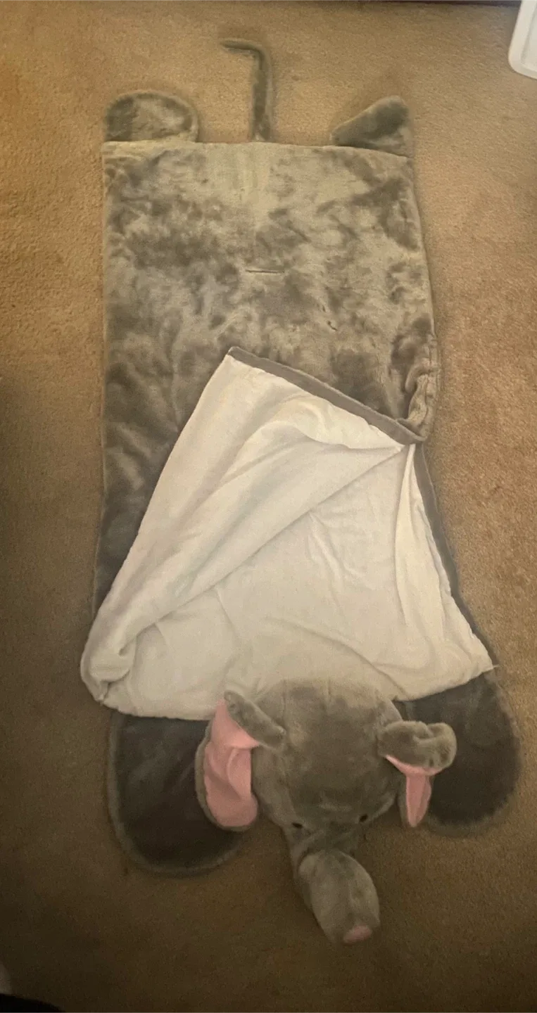 Pottery Barn Kids Elephant Sleeping Bag image indicator(2)