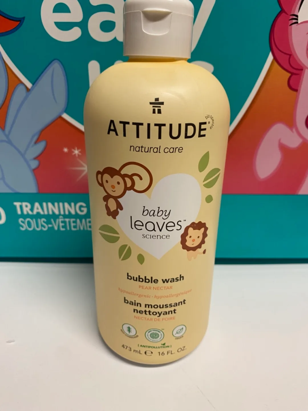 Attitude Baby Leaves Bubble Wash - Pear Nectar