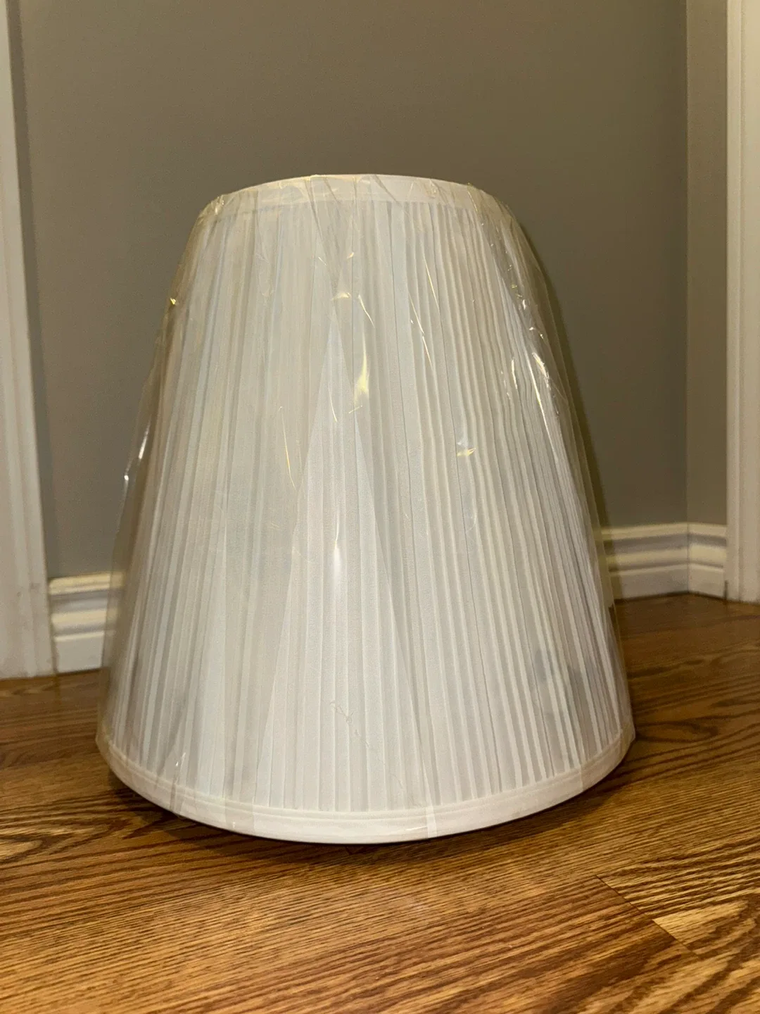 White Pleated Lamp Shade thumbnail