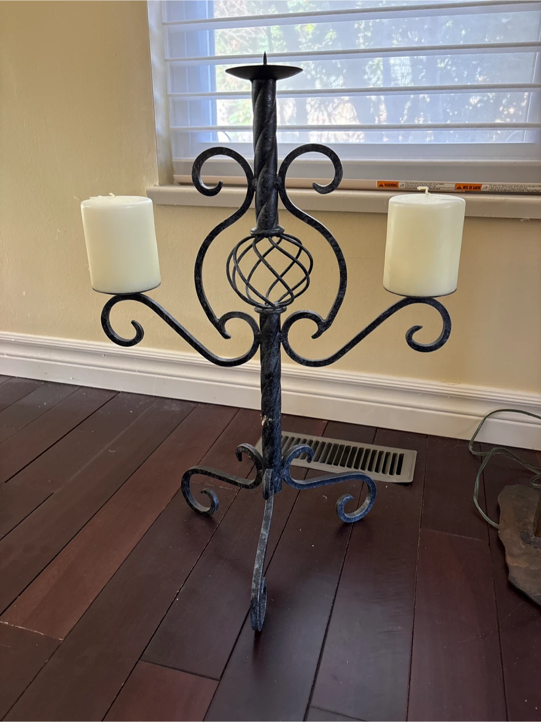 Wrought Iron Candle Holder