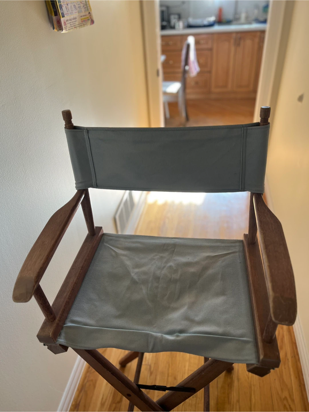 Folding Wooden Director's Chair with canvas - photo 4