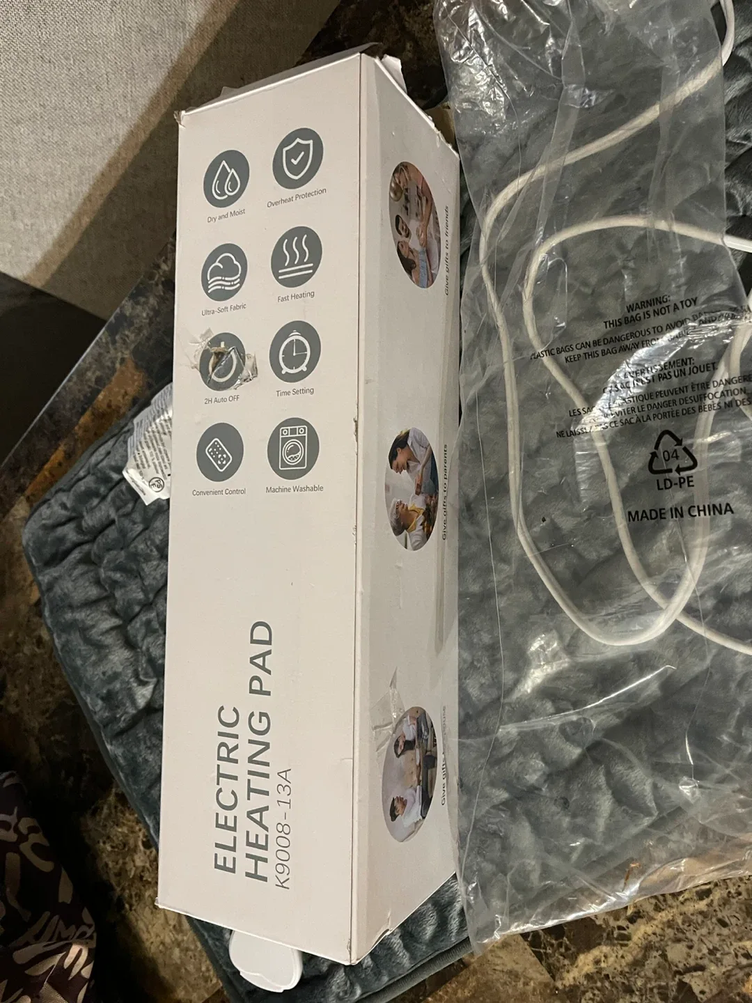 NEW ,Kdti Electric Heating Pad - Back Pain & Cramps Relief image indicator(5)