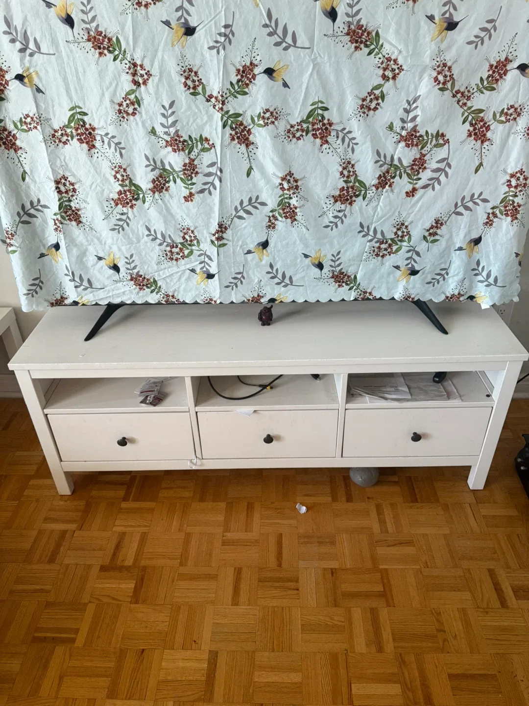 Ikea White TV Stand with Drawers