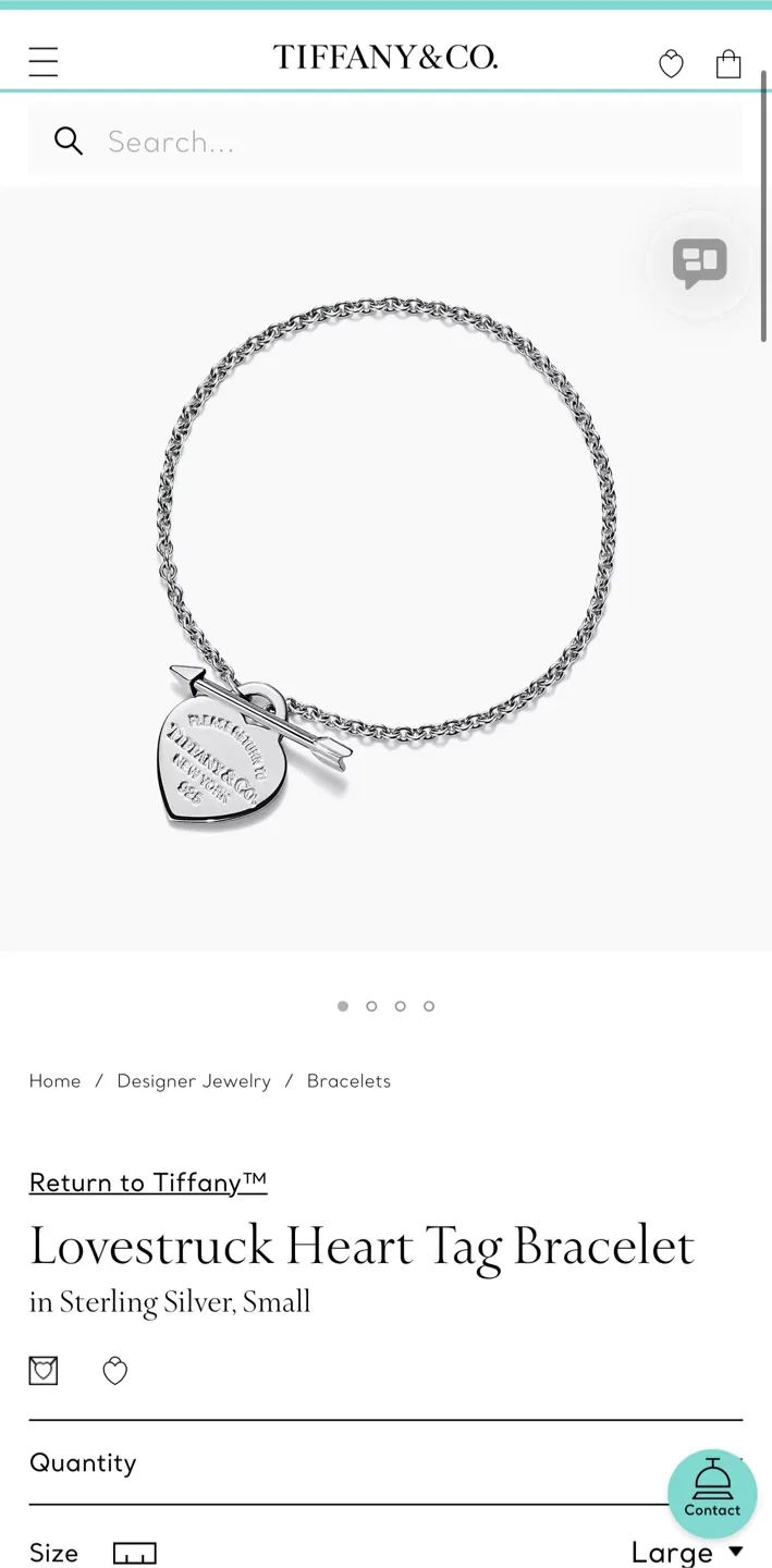 Tiffany & Co. Lovestruck Heart Tag Bracelet image indicator(5)