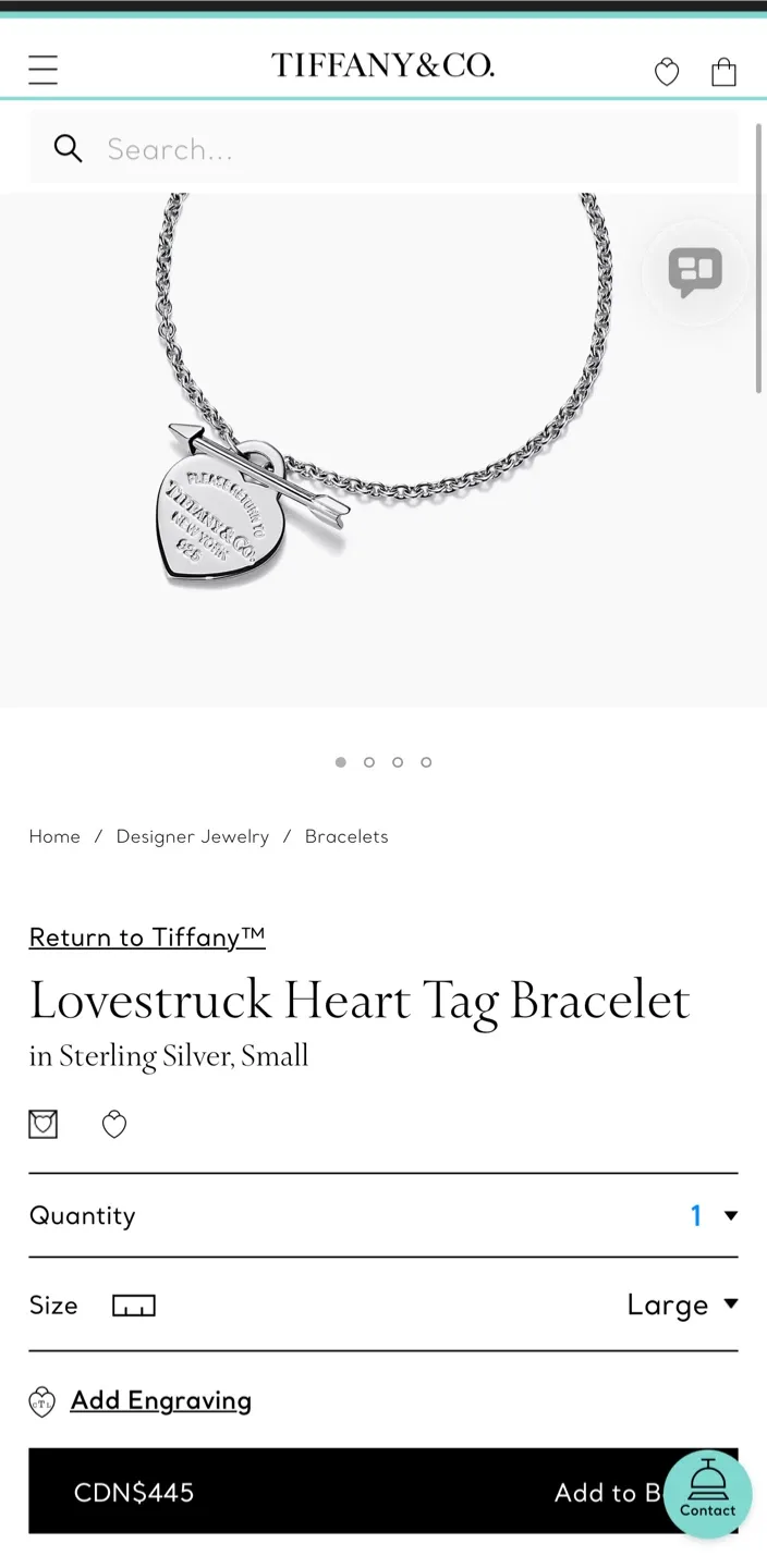 Tiffany & Co. Lovestruck Heart Tag Bracelet image indicator(7)