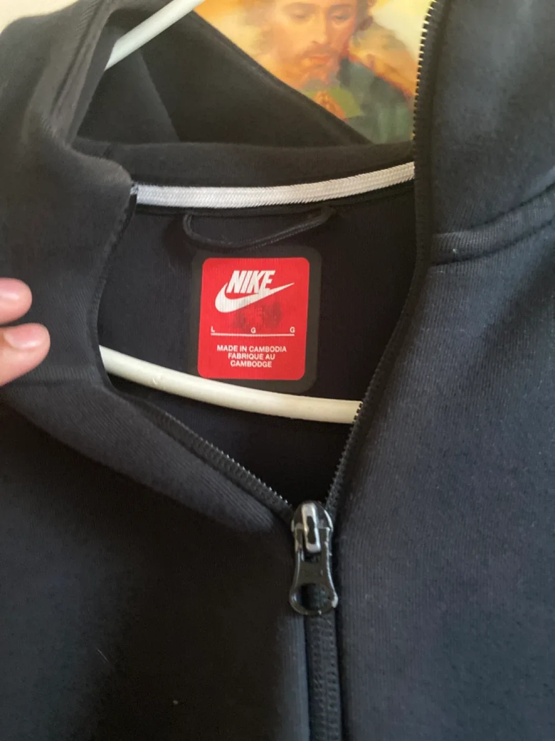 Nike Tech Fleece Full-Zip Hoodie Black Size L image indicator(2)