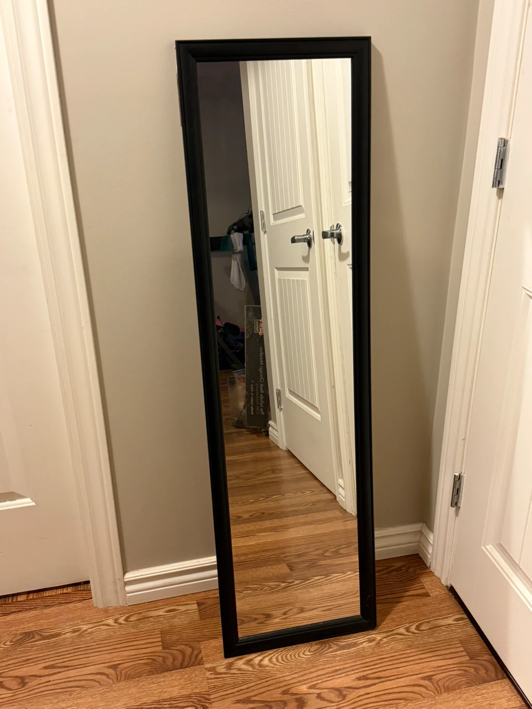 Full Length Black Framed Mirror