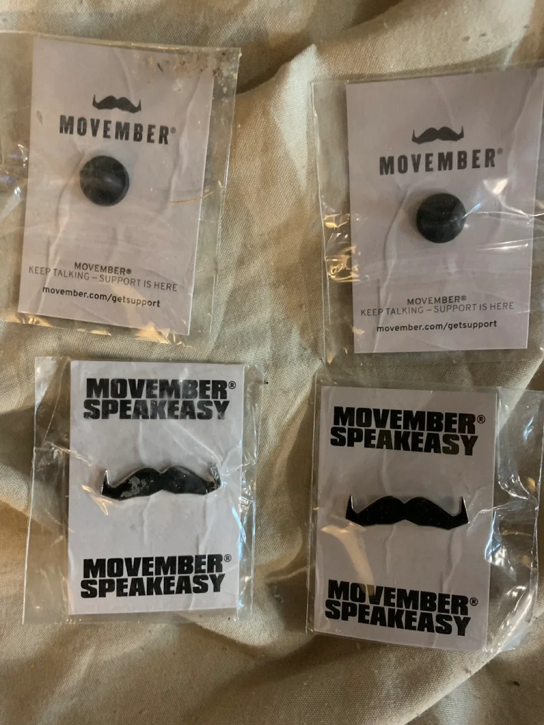 Movember Pin Lot - New in Packaging thumbnail