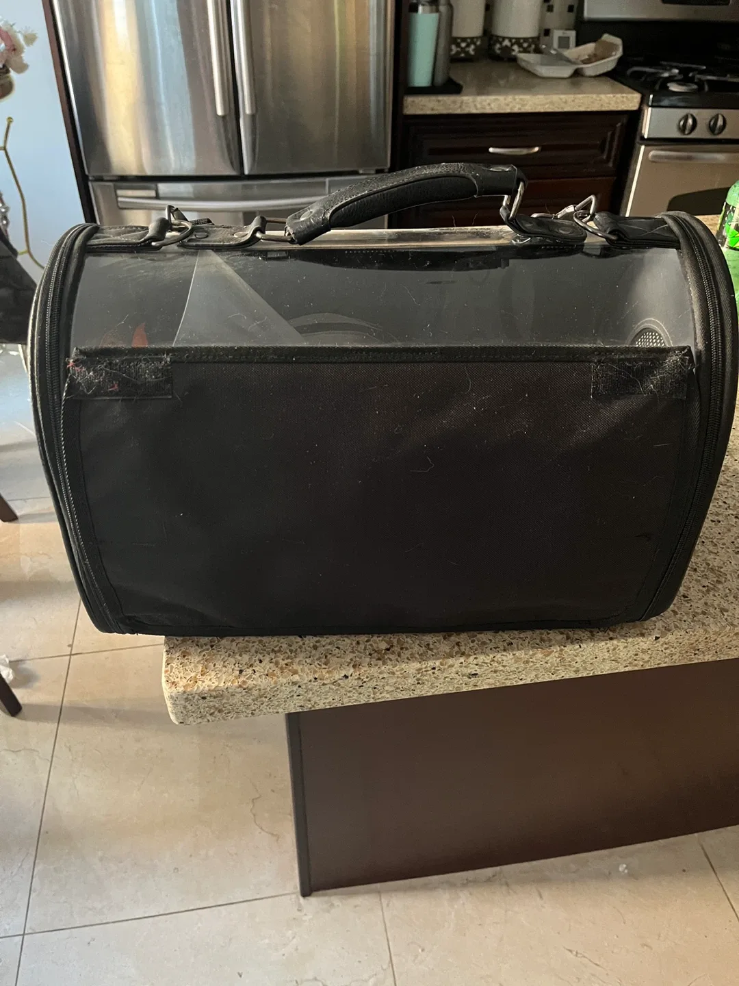 Black Pet Carrier Bag image indicator(3)