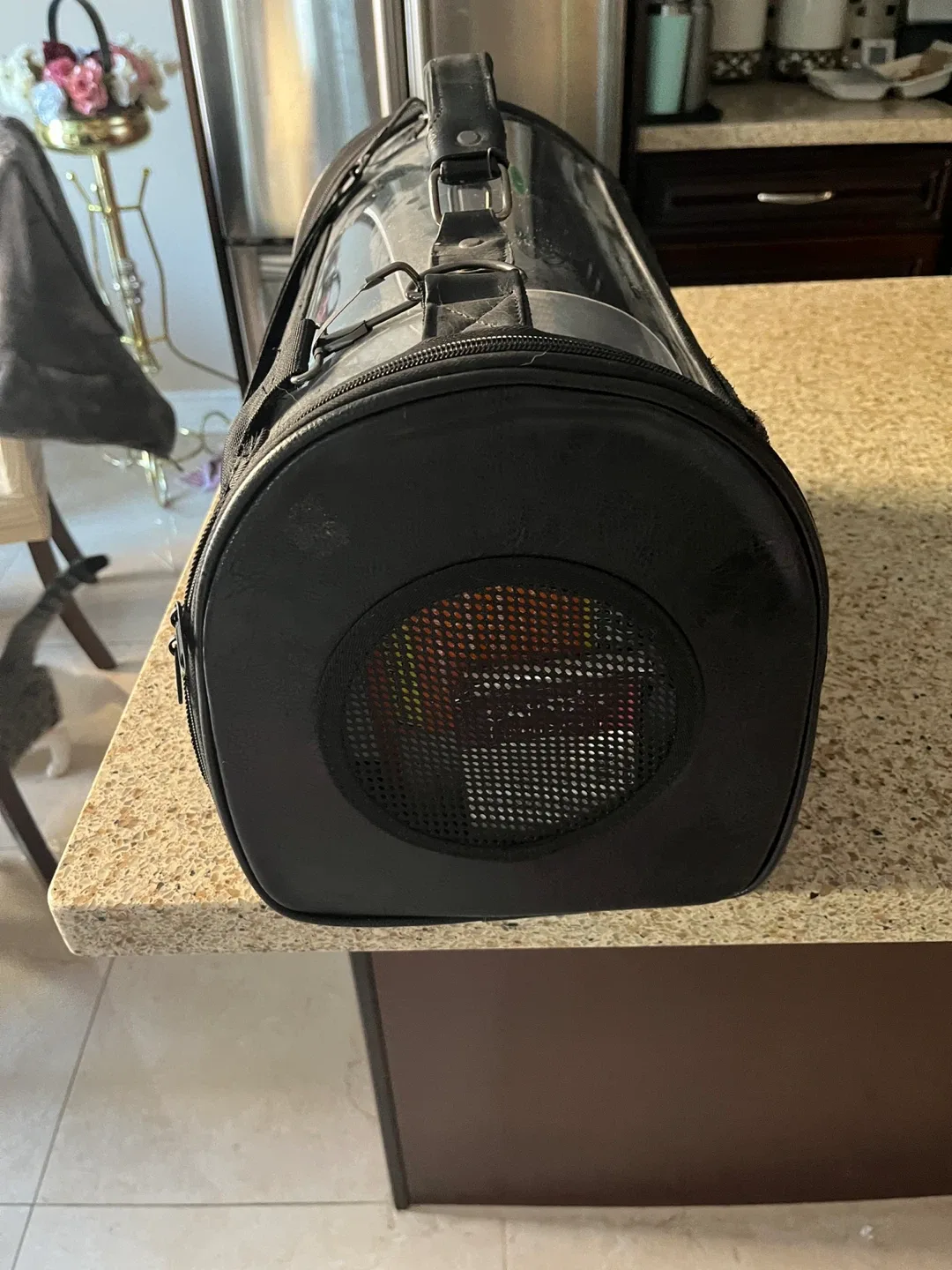 Black Pet Carrier Bag image indicator(2)