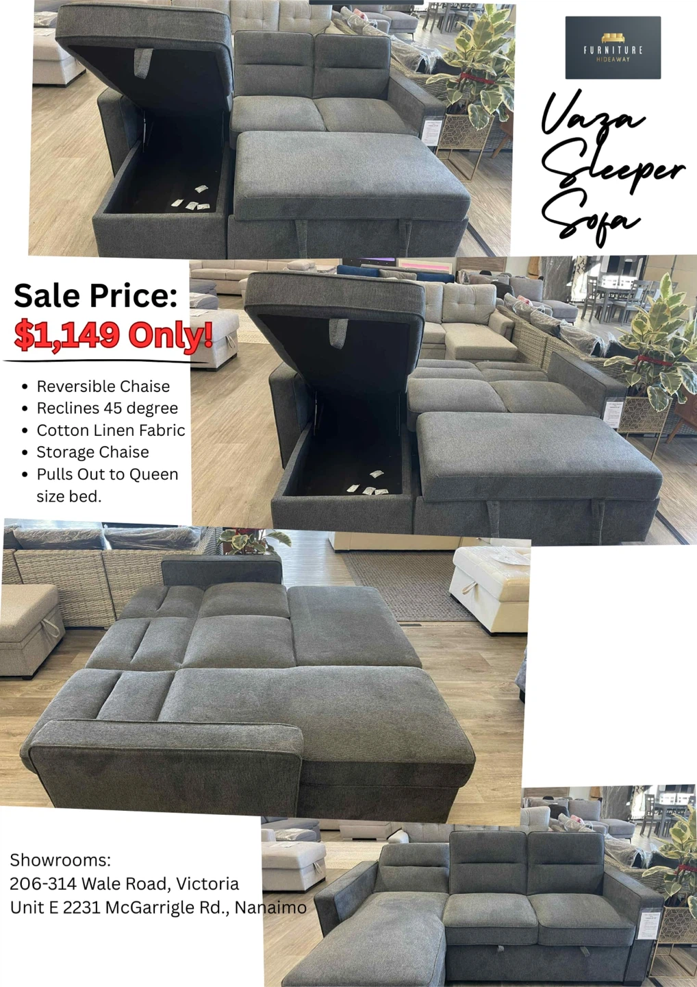 🛋️Queen Size Sofa Bed for Only $1,149‼️😱 Nov 4-9