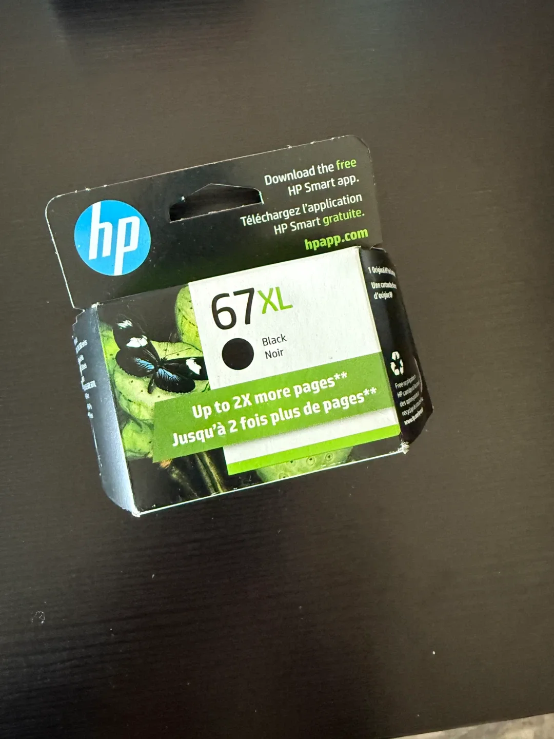 HP 67XL Black Ink Cartridge - New