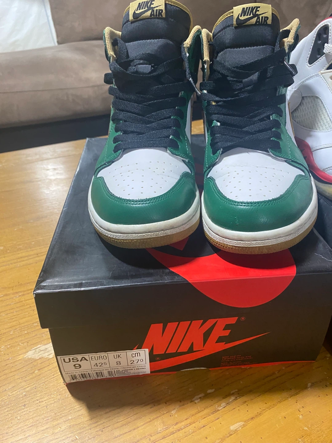 Jordan 1 celtics/trade for ball shoes size 9 or buy it for $80