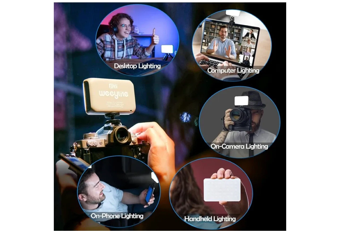 Weeylite S03 Pocket Fill Light - Portable RGB LED image indicator(5)