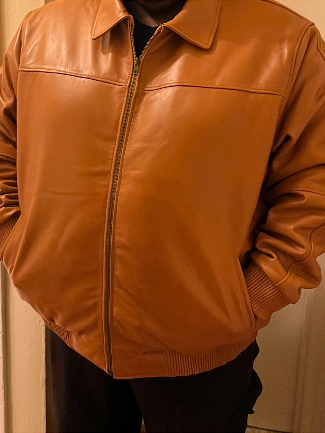 Leather Jacket - Brown