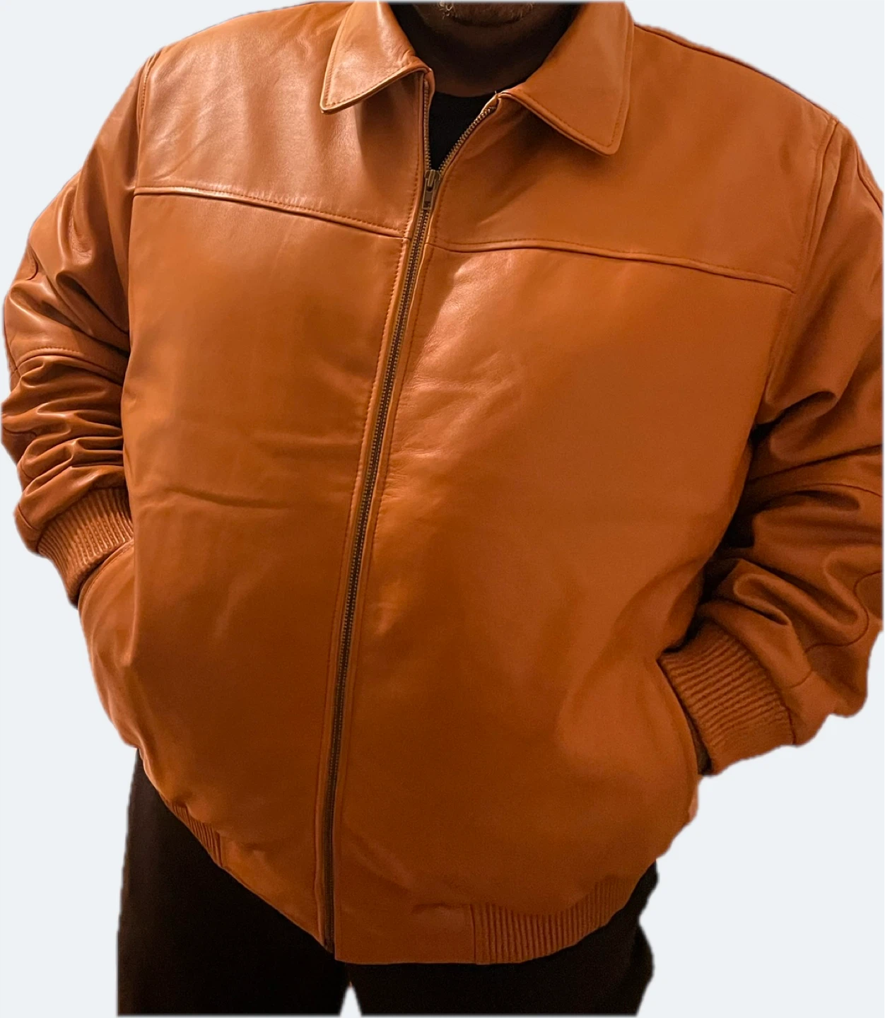 Leather Jacket - Brown - photo 2